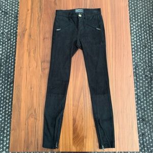Current/Elliott Soho Zip Suede Pant